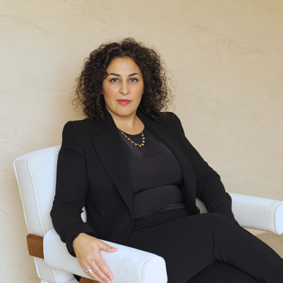 Business woman looking at the camera